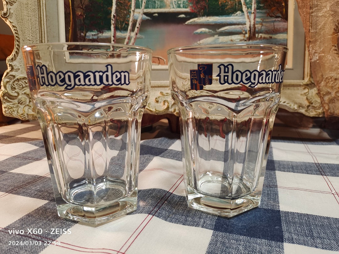 HOEGAARDEN Belgium Beer Mug, Set of Two 33cl Beer Glasses, Belgian Beer