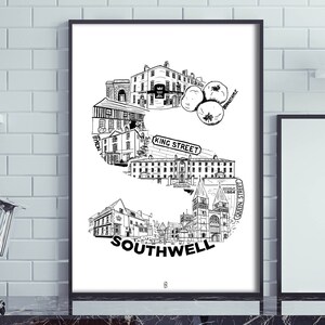 Impresión de la letra S de Southwell