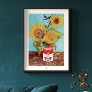 Vincent Van Warhol (Altered Art Print)