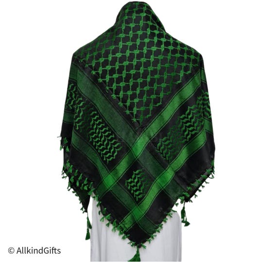 パレスチナ製クーフィーヤ（緑）