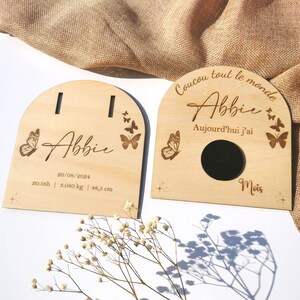 Coffret  carte bracelet + carte naissance , cadeau maman , coffret pour bébé