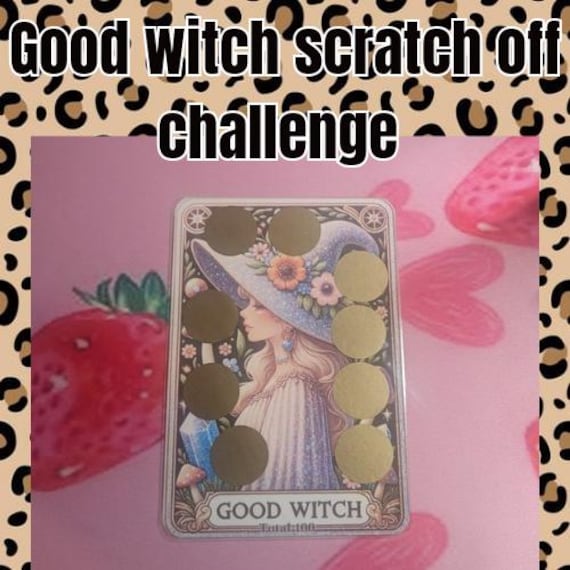Good Witch Tarot Scratch of Savings Challenge - Etsy