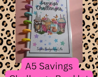 A5 Savings Challenge Ring Binder