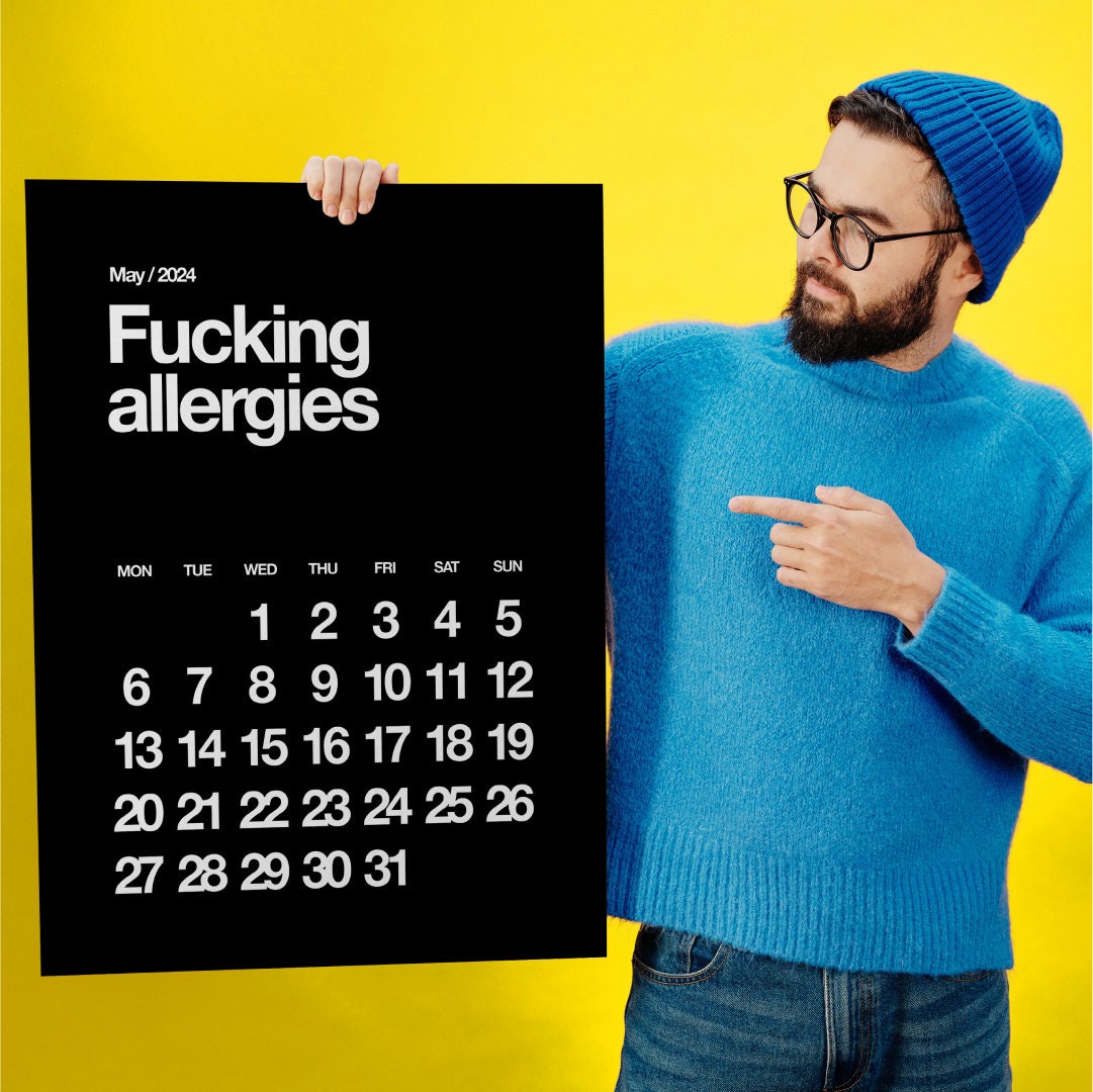 Fucking Calendar 2024 Funny Gift Stylish Offensive Obscene Rude