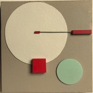 Art mural moderne 3D, un tableau abstrait fait-main, bois et résine. Il s'accroche dans n'importe quel sens. Hauteur 11,5 cm ( 4,5 pouces )