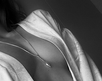 Sterlingzilveren slingerketting: esoterische heilige geometrie-sieraden