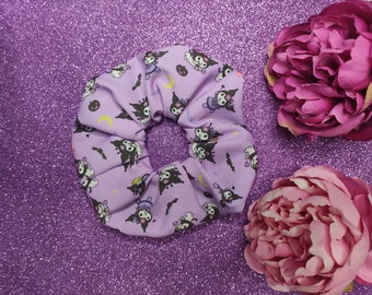 Suave elástico Scrunchie lindo tema animal rosa y lila Kawaii