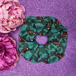 Scrunchie Elastico Morbido Tema Cartoni Animati Drago Rosso Cinese Mushu Mulan