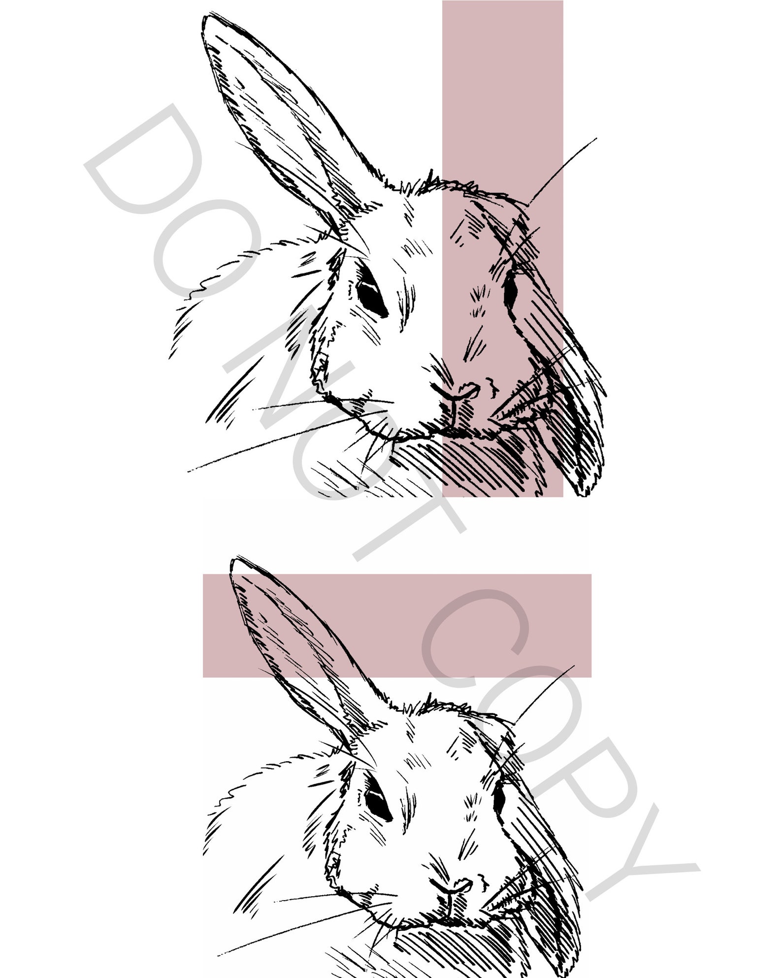Rabbit Printable Wall Art | Animal Wall Art| 3 Prints | Digital ...