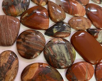 Ocean Jasper Cabochon: Polished Gemstone for Jewelry Making