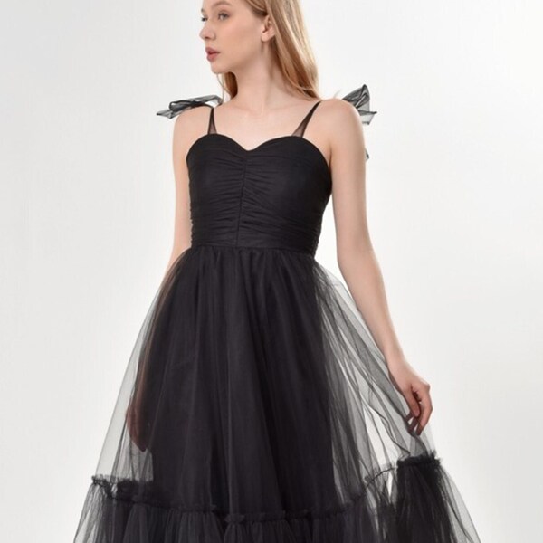 Tea Length Tulle Dress Etsy