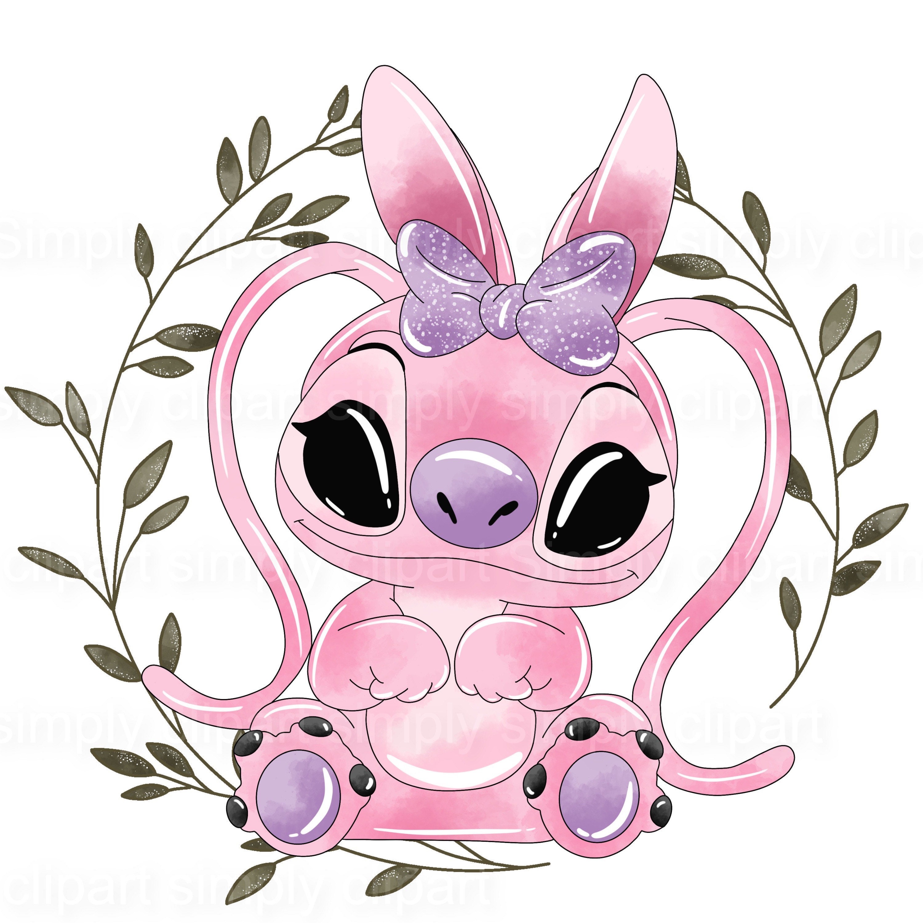 Baby Stitch Clipart Stitch and Angel Baby Shower Stitch Etsy UK