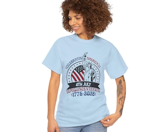 Camiseta del Semiquinto Centenario de Estados Unidos / Celebración del 250.º Aniversario de la Independencia