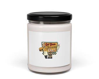 Disfruta de tu ritmo con velas, velas de soja / Retro Diner, estilo americano vintage