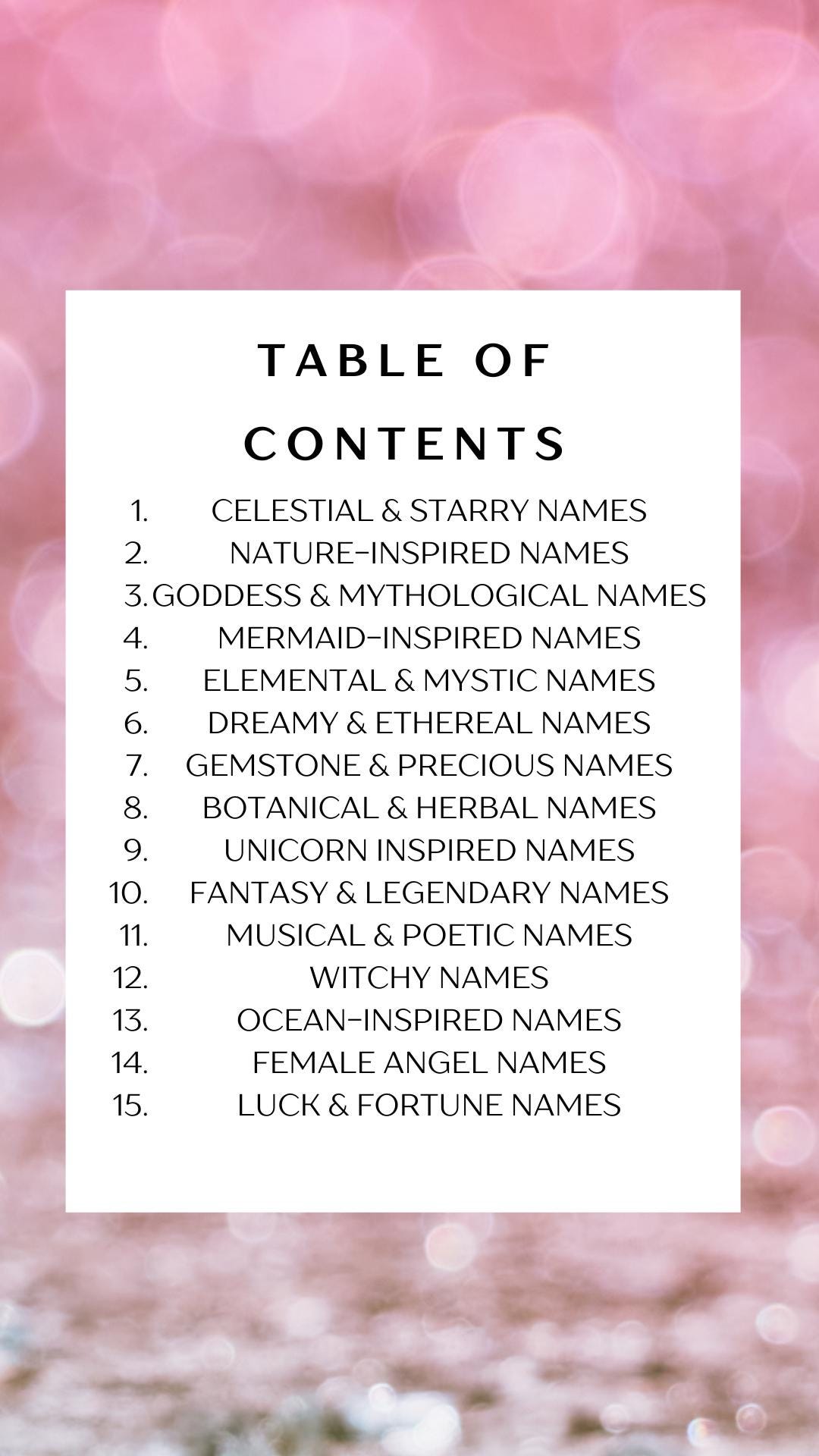 Magical Names for Girls: Enchanting Collection of 300 Unique Names With ...