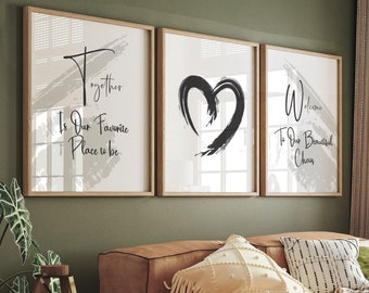 Set of 3 Family Prints | Heart, Quote, Welcome (Digital Download)