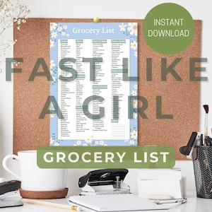 Fast Like a Girl-boodschappenlijstje, Keto-boodschappenlijstje