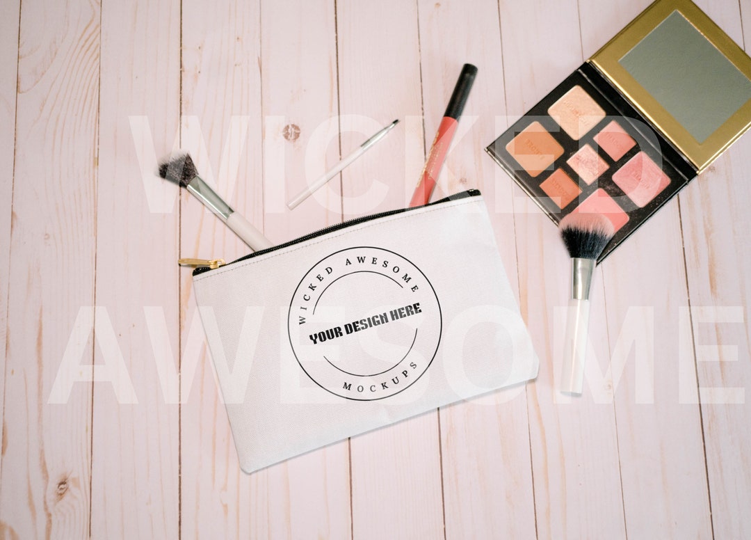 Cosmetic Bag Mockup Makeup Bag Mockup Jewelry Bag Mockup Natural