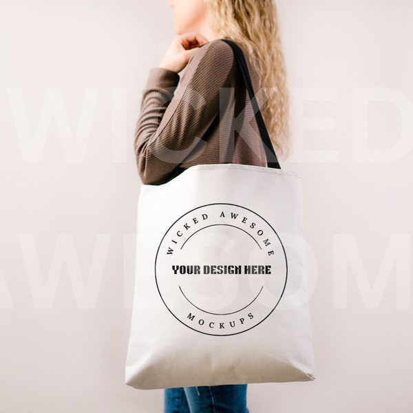 Aop Tote Bag Mockup Printify Mockup Aop Tote Bag Black Handle Tote Bag Mockup All Over Print Tote Bag Grocery Bag Mockup Minimalist Mockup