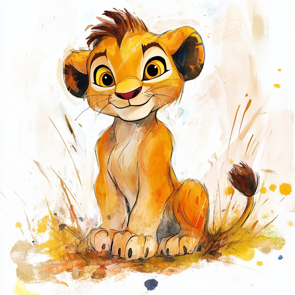 Leeuw cub tekening - Etsy België, image size:1024x1024