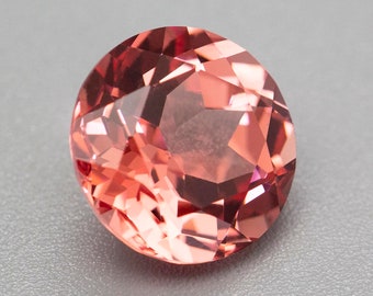 Padparadscha Sapphire Round Cur Loose Lab Grown Padparadscha Gemstone For Jewelry Making All Sizes