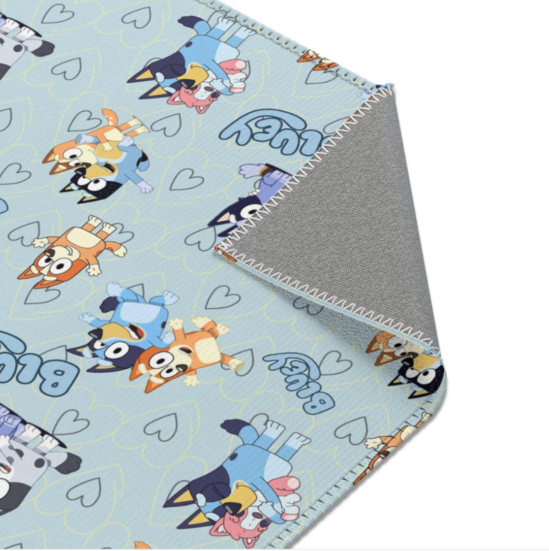 Bluey Area Rugs Bluey Rug Bluey Carpet Bluey Gift Rug Etsy Canada