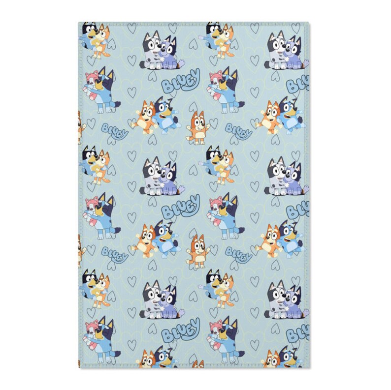 Bluey Area Rugs Bluey Rug Bluey Carpet Bluey Gift Rug Etsy Canada