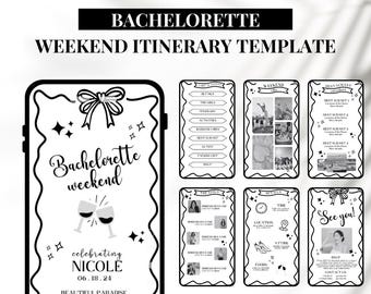 Mobile Bachelorette Reiseplaner: Wochenend-Party-Planer (Digitaler Download)