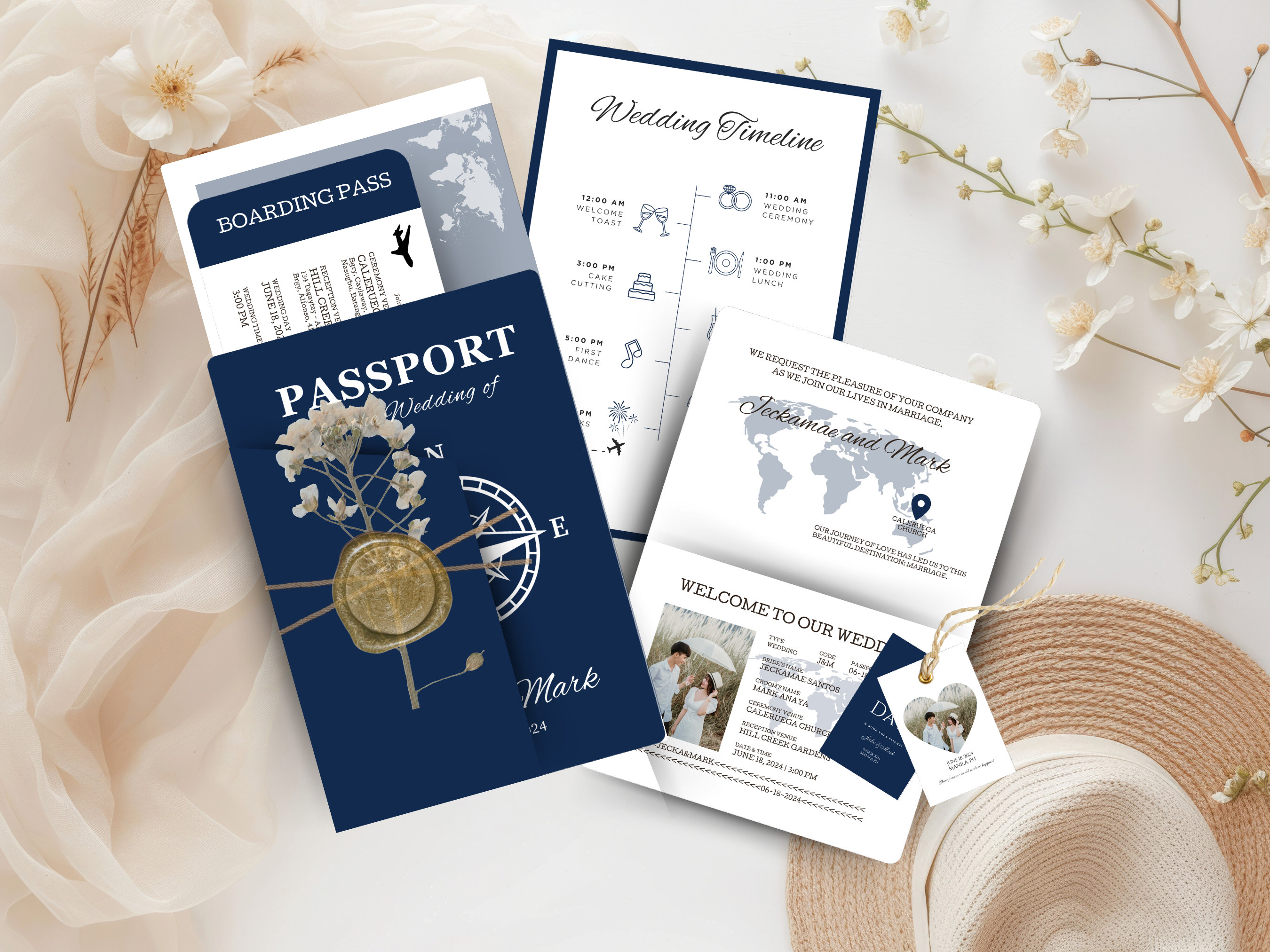 Destination Wedding Passport Invitation: Travel Theme (digital Template) -  Etsy, image size:2700x2025