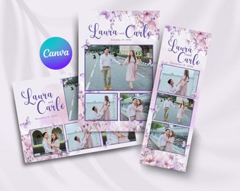 Photobooth template, Photo Booth Strip Template, Floral Wedding Photo Booth Overlay, Photo Booth Frame Canva Photobooth template photo frame