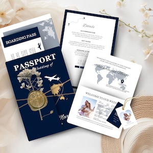 Pass Hochzeitseinladung Ziel Hochzeit Passport Bordkarte Printable Pass Hochzeitseinladung Reise Thema Hochzeit