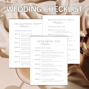 Digital Wedding Timeline Template Wedding Schedule Itinerary Template Canva Wedding Itinerary Wedding Coordinator Wedding Planner