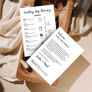 Wedding Itinerary Template, Wedding Weekend Itinerary, Editable Itinerary for Wedding, Timeline for Wedding, Itinerary Template for Wedding