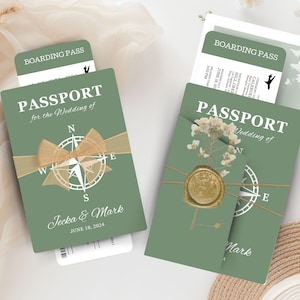 Destination Wedding Invitation Template Boarding Pass Template With Tag ...