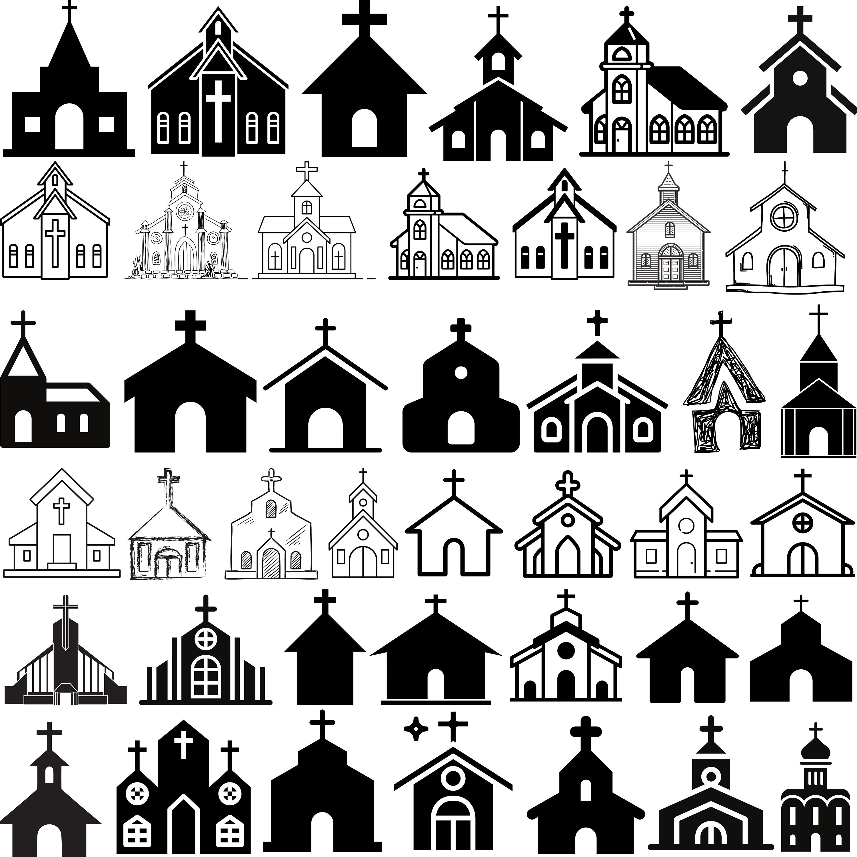 Lds Church Clipart Black And White