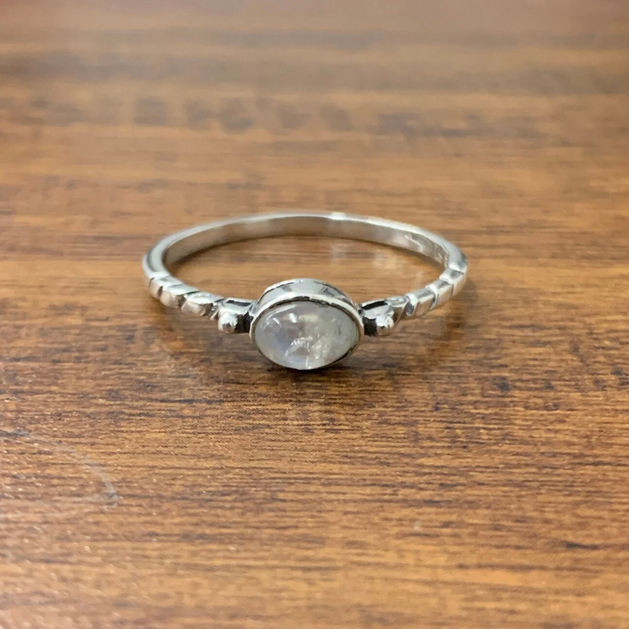 Bague En Argent 925 Avec Pierre De Lune - Taille 54 (US 7) - Neuf Sans Emballage