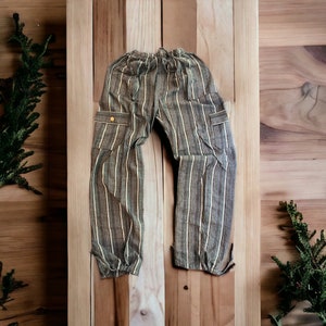 Calça Hippie Boho, tamanho MÉDIO. Calças confortáveis de algodão respirável, calças unissex, calças de ioga, calças de viagem, calças cargo para relaxar.