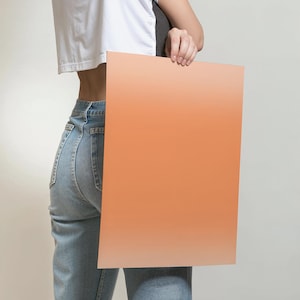 Orange Aura Farbverlauf Kunstdruck, spirituelle Wohnkultur (Digitaler Download)