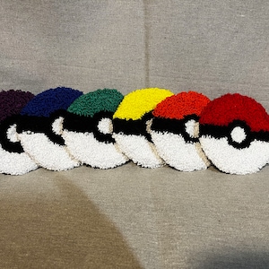 Mini Rainbow Ball Rug Coasters/Wall Art