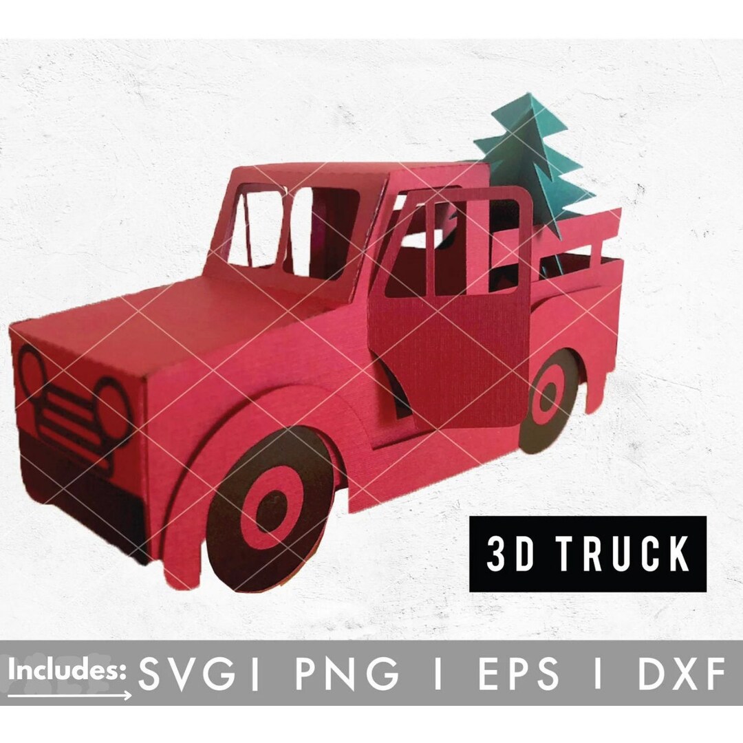 Christmas Truck Template Christmas Truck Template