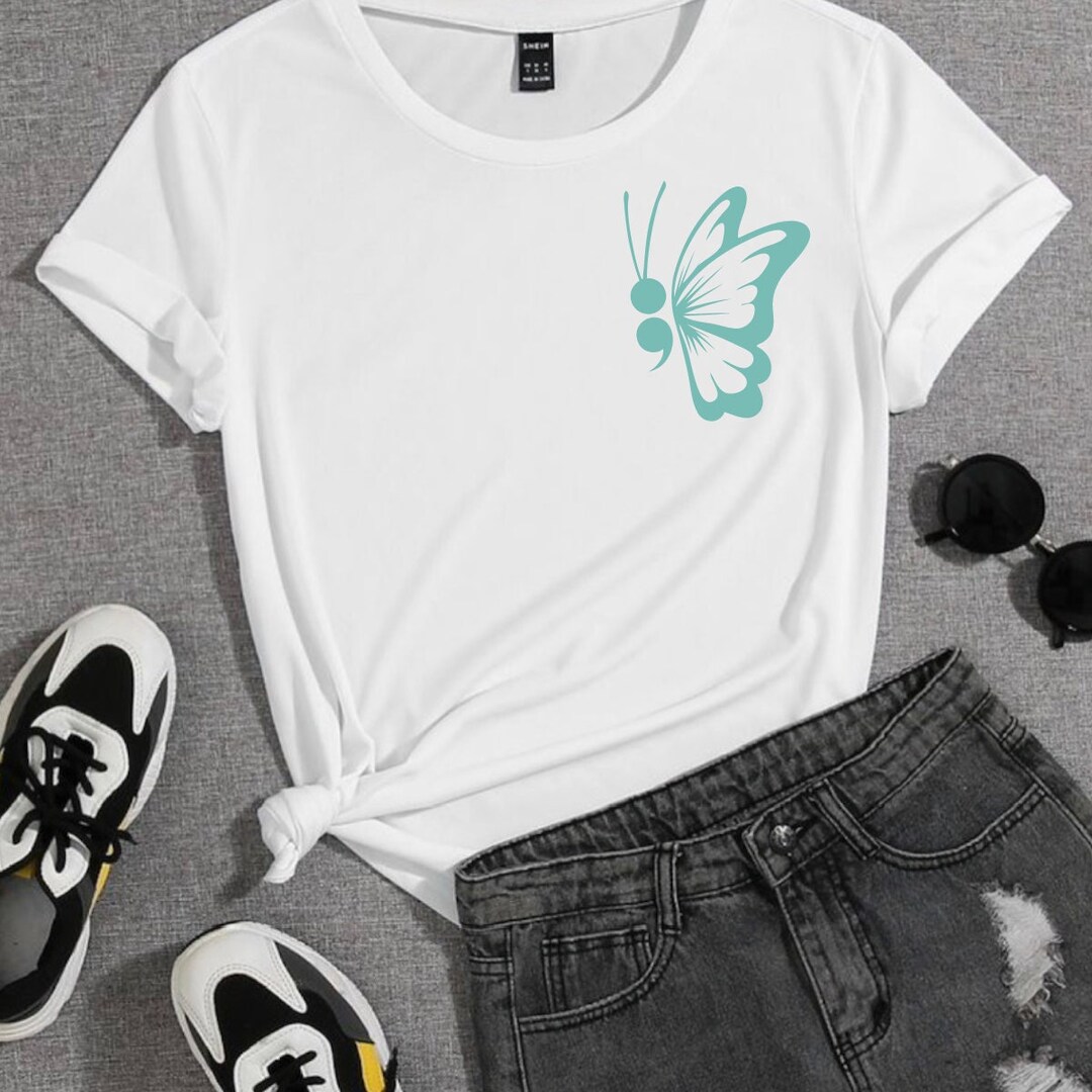 Butterfly Semicolon SVG / Inspirational SVG / Cut File / Cricut ...