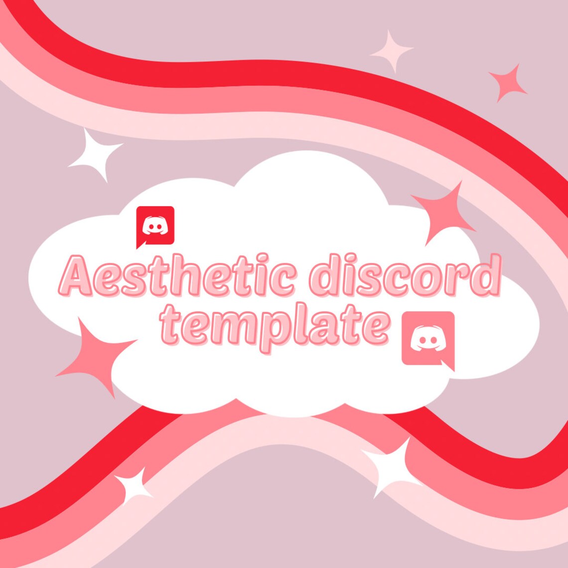 Aesthetic Discord Server Template INSTANT DOWNLOAD Etsy