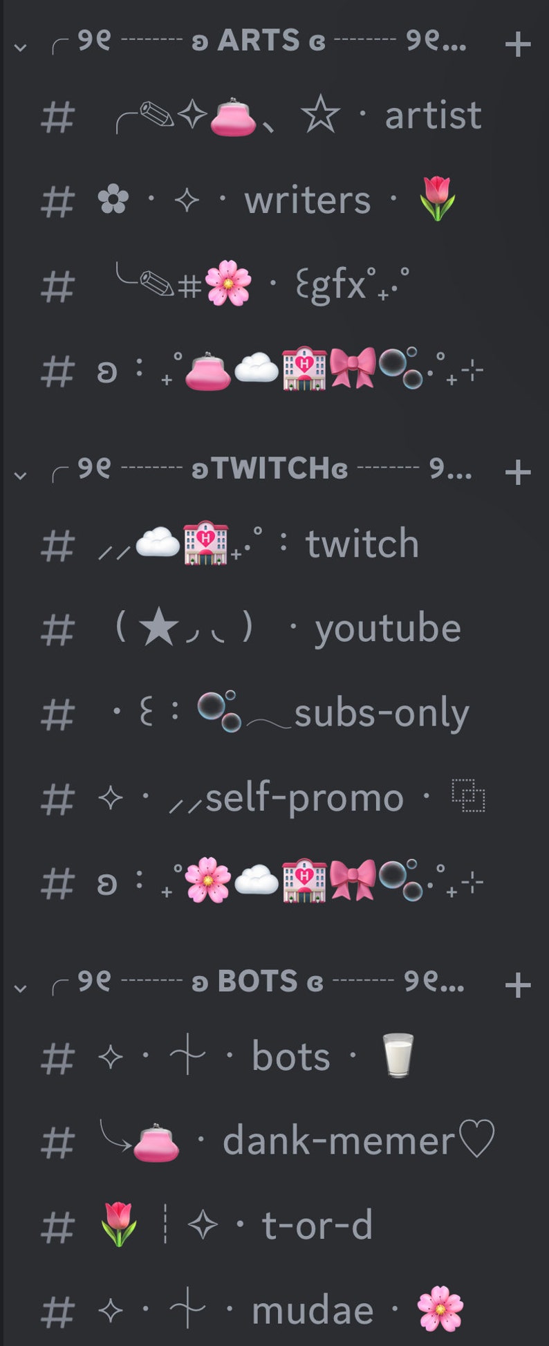 Pink and White Aesthetic Discord Server for Twitch Streamer Discord ...