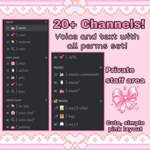 Cute and Simple Discord Template INSTANT DOWNLOAD for Twitch - Etsy