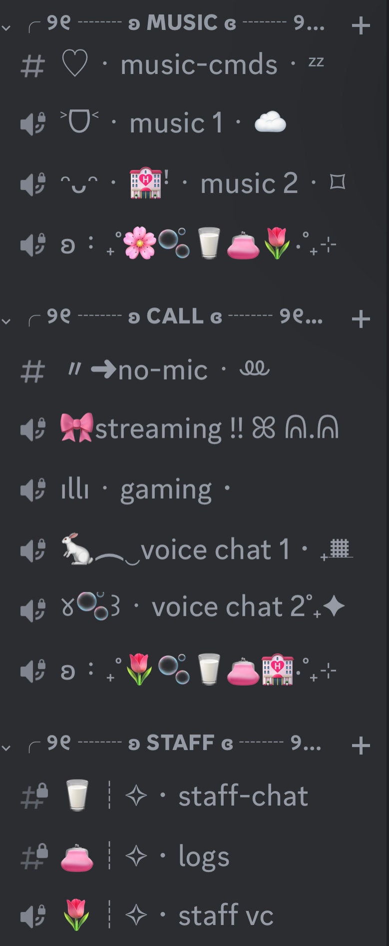 Pink and White Aesthetic Discord Server for Twitch Streamer Discord ...