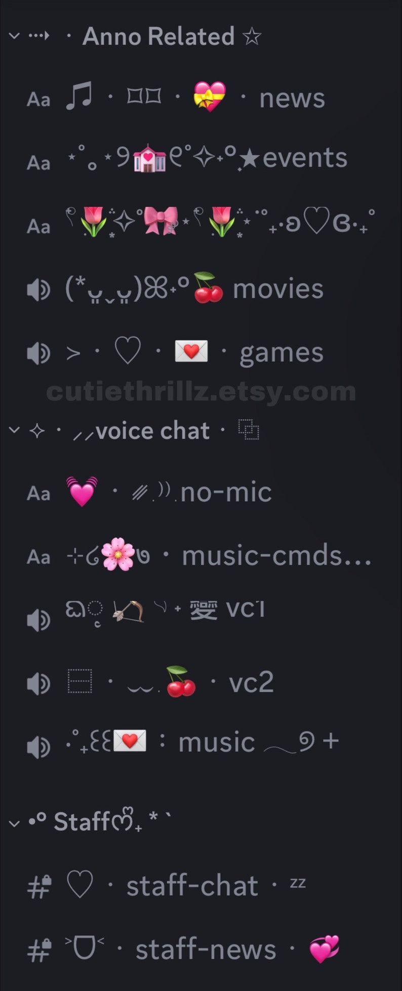 Lovecore Aesthetic Discord Server for Twitch Streamers Aesthetic ...