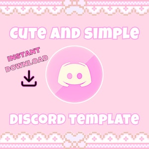 Cute and Simple Discord Template INSTANT DOWNLOAD for Twitch - Etsy