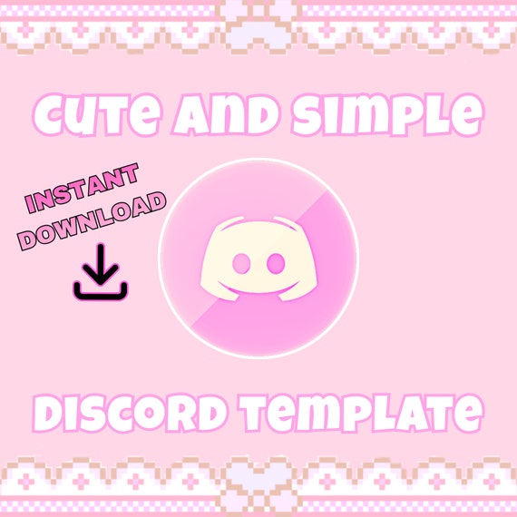 Kawaii Pink Discord Server Template for Twitch Streamer (Instant Download)