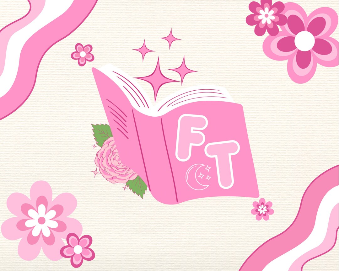 Kawaii Pink Logo Template Editable in Canva Cute Magical and Quirky