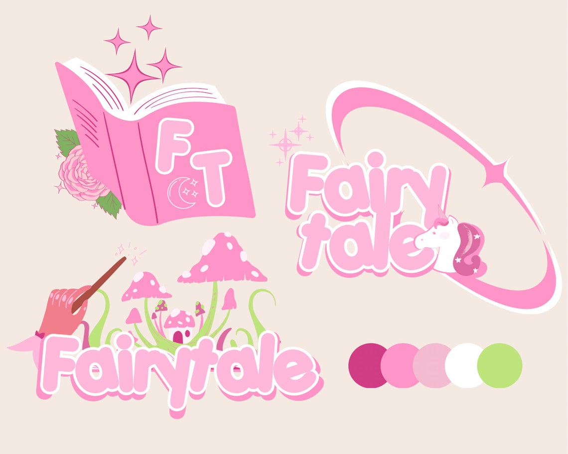 customize 12,310+ pink logo templates online - canva... Kawaii Pink Logo Template Editable in Canva Cute Magical and Quirky ...